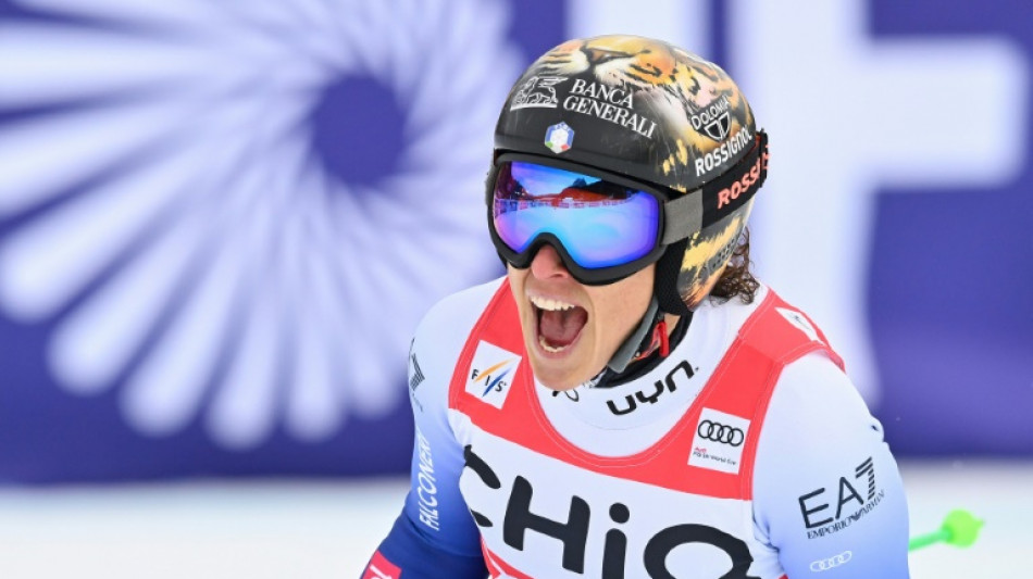 Brignone wins Garmisch downhill, Vonn out of luck