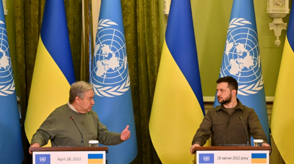 Kiew w&auml;hrend Besuch von UN-Generalsekret&auml;r Guterres unter Raketenbeschuss 
