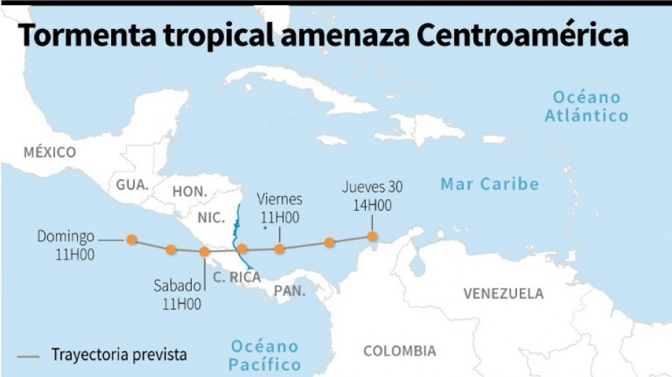 Potencial cicl&oacute;n tropical avanza hacia Nicaragua y Costa Rica