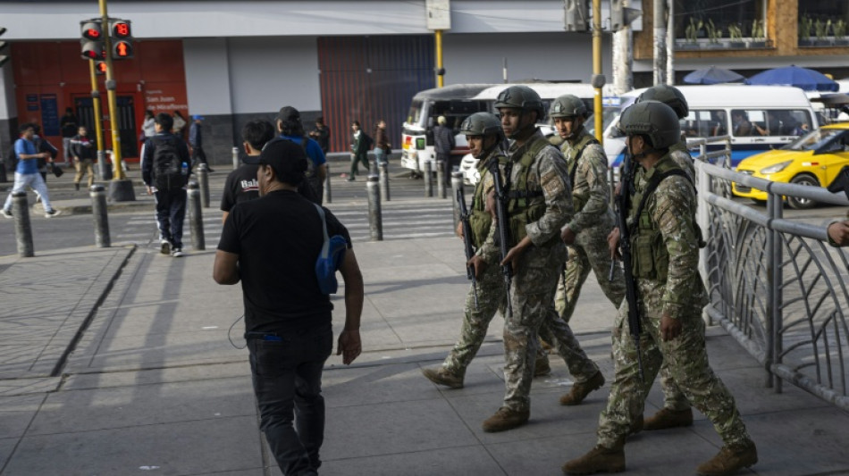 Governo envia militares a Lima por onda de insegurança