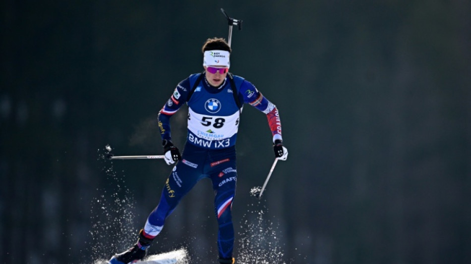 Biathlon: Perrot pour l'instant impuissant face &agrave; Giacomel