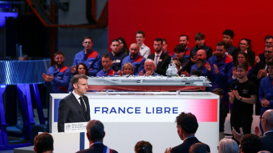 'Free France': Macron reveals name of Europe's largest warship 
