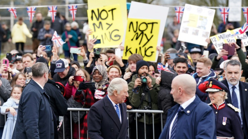 King Charles faces 'not my king' protest on walkabout