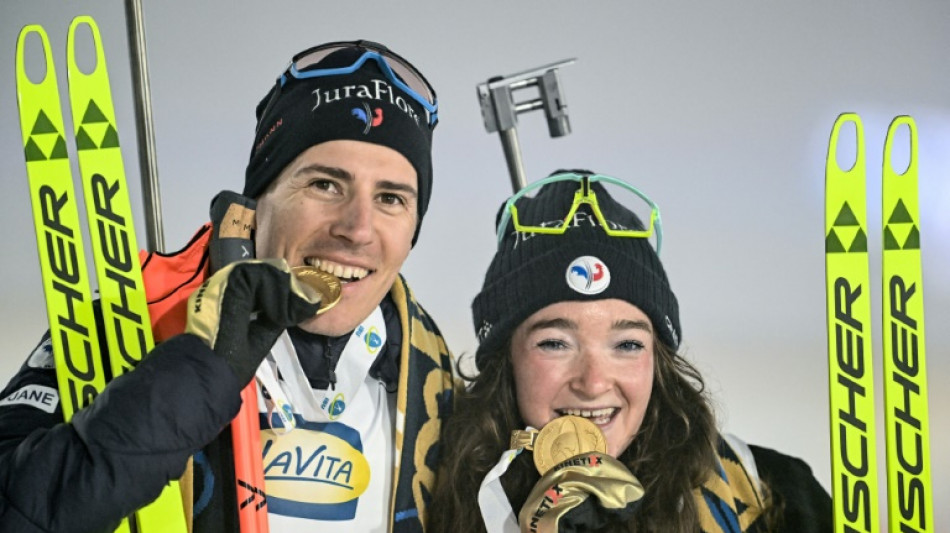 Mondiaux de biathlon: la France sacr&eacute;e en relais mixte simple 