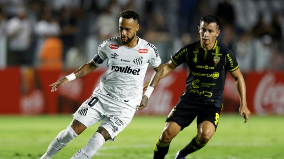 Neymar marca mas Santos fica no empate em casa com Recoleta (1-1) na Sul-Americana