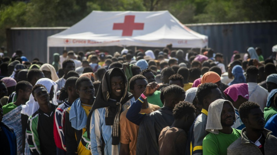 Afflux record de migrants sur l'&icirc;le italienne de Lampedusa