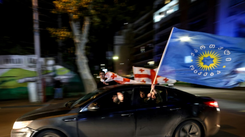 Georgiens pro-europ&auml;ische Opposition weist "gef&auml;lschte" Wahlergebnisse zur&uuml;ck 