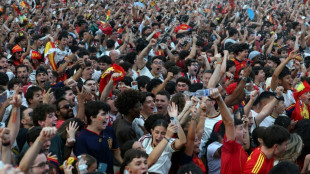 Multid&atilde;o comemora em Madri classifica&ccedil;&atilde;o da Espanha para final da Copa do Mundo