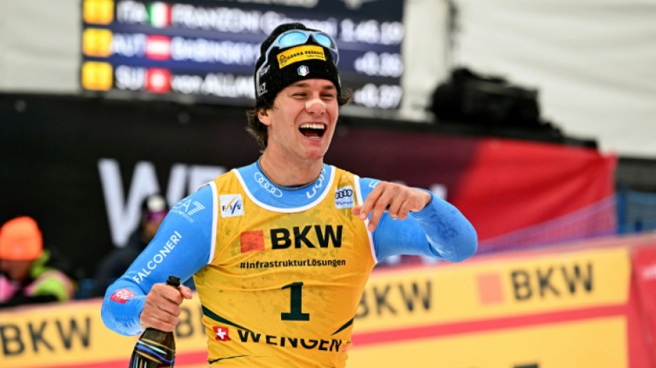 Italy's Franzoni wins Wengen super-G for maiden World Cup victory