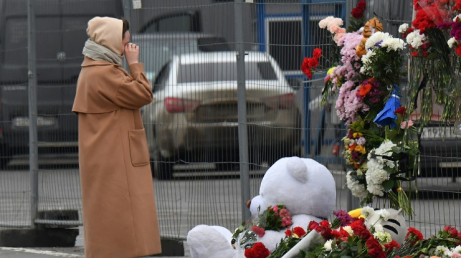 Deuil en Russie apr&egrave;s le massacre du Crocus City Hall 