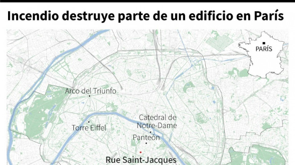Al menos cuatro heridos graves en derrumbe de un edificio en pleno Par&iacute;s