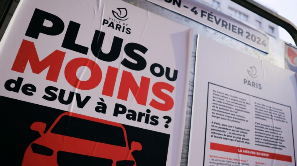 Paris: la votation anti-SUV a co&ucirc;t&eacute; 400.000 euros