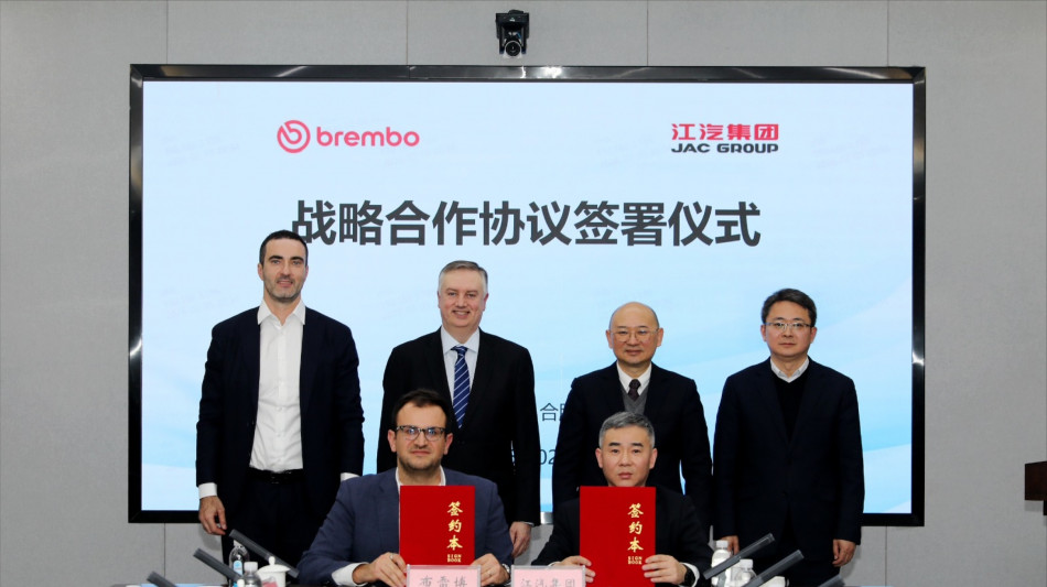 Accordo Brembo e Jac group per l'innovazione di freni e software