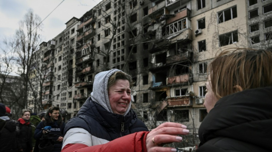 Les larmes, la peur et la fureur &agrave; Kiev apr&egrave;s des tirs de missiles russes