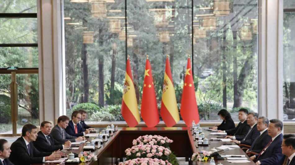 El presidente chino Xi se reúne con el jefe del gobierno español Sánchez