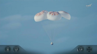 Quatro astronautas da Crew-12 retornam &agrave; Terra