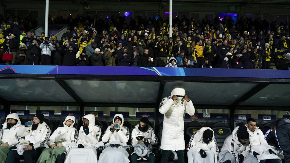 Champions: la Juve è ancora a Bodo, rientro a rischio per neve