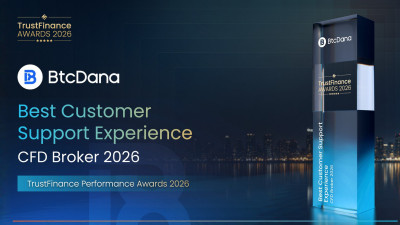 BtcDana Wins &ldquo;Best Customer Support Experience &ndash; CFD Broker 2026&rdquo; at the TrustFinance Performance Awards