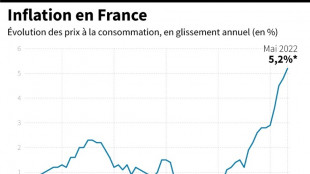 L'inflation acc&eacute;l&egrave;re en France &agrave; 5,2% sur un an en mai