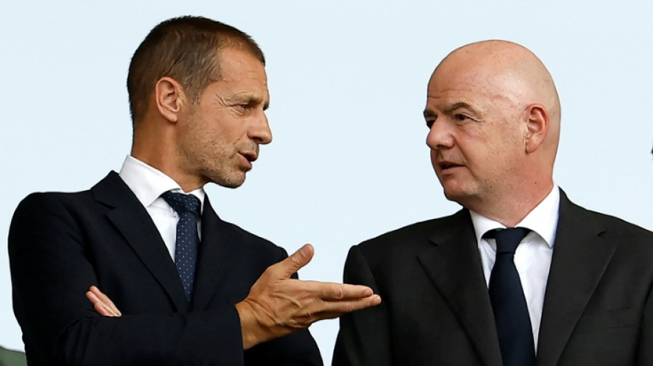 UEFA's Ceferin tells Infantino to go, but 'not interested' in replacing him