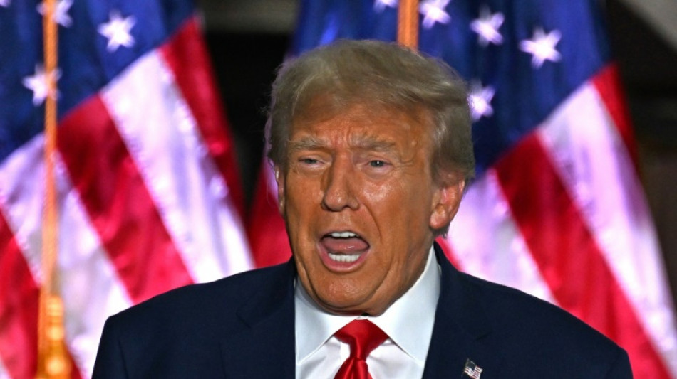 Trump, desafiante ante sus l&iacute;os legales, comparte tribuna con su rival DeSantis