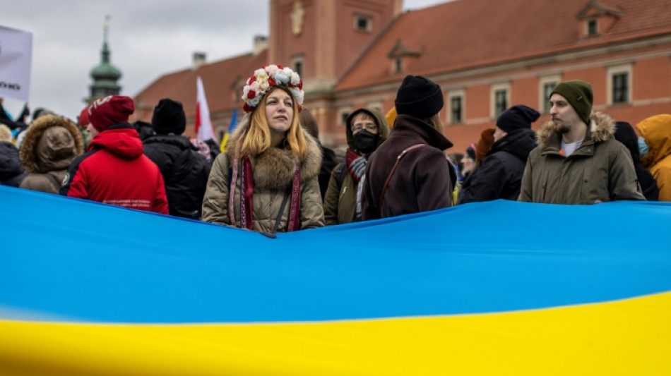 "Pas touche &agrave; l'Ukraine": manifestation &agrave; Varsovie